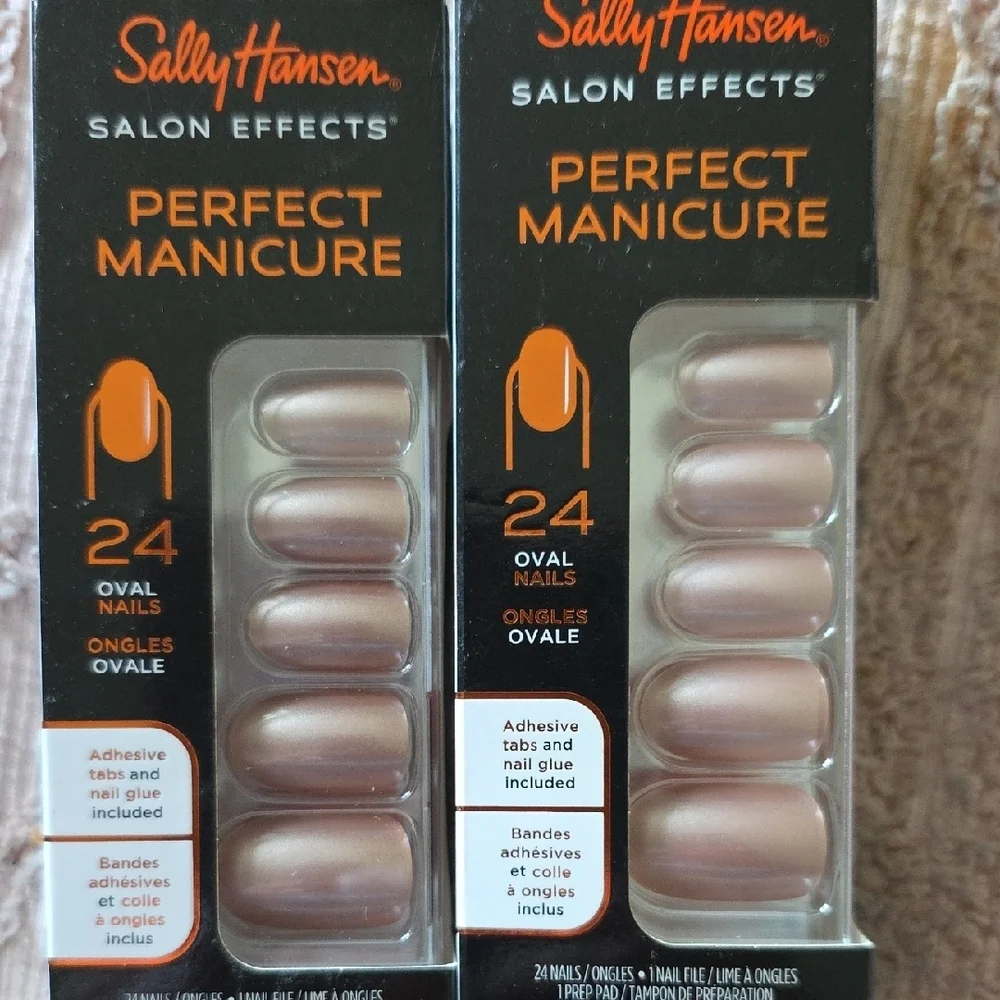 Sally Hansen Salon Effects Perfect Manicure Set Of Ten, Oval Shape, New - Picture 5 of 8